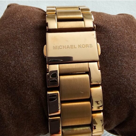 Michael Kors Blair Rose Gold Dial Crystals Chronograph Watch 39mm - MK5263 - Picture 4 of 11